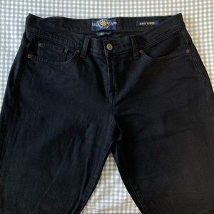 Luck Brand black straight leg jeans
